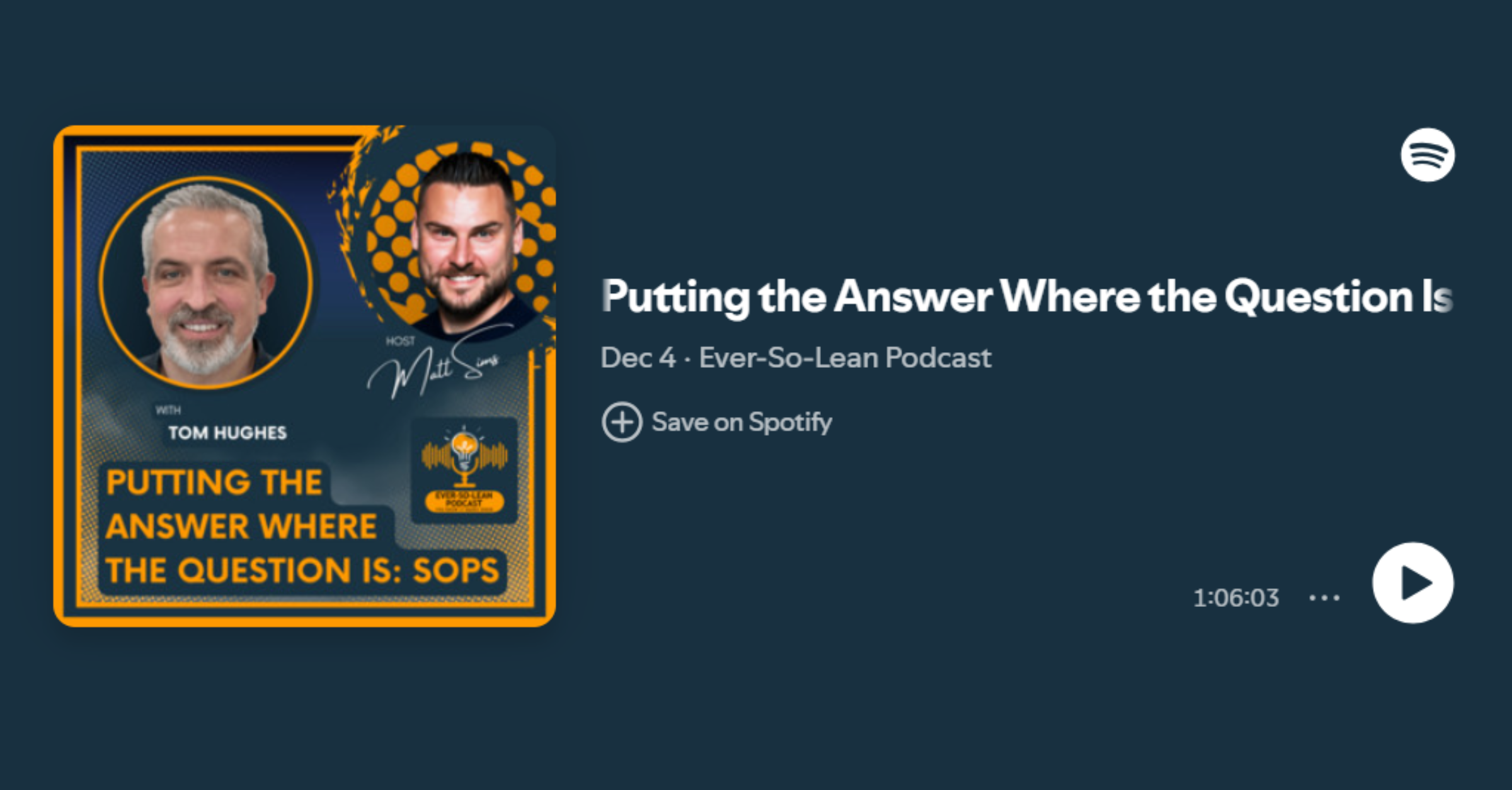 Ever So Lean Podcast - SOPs