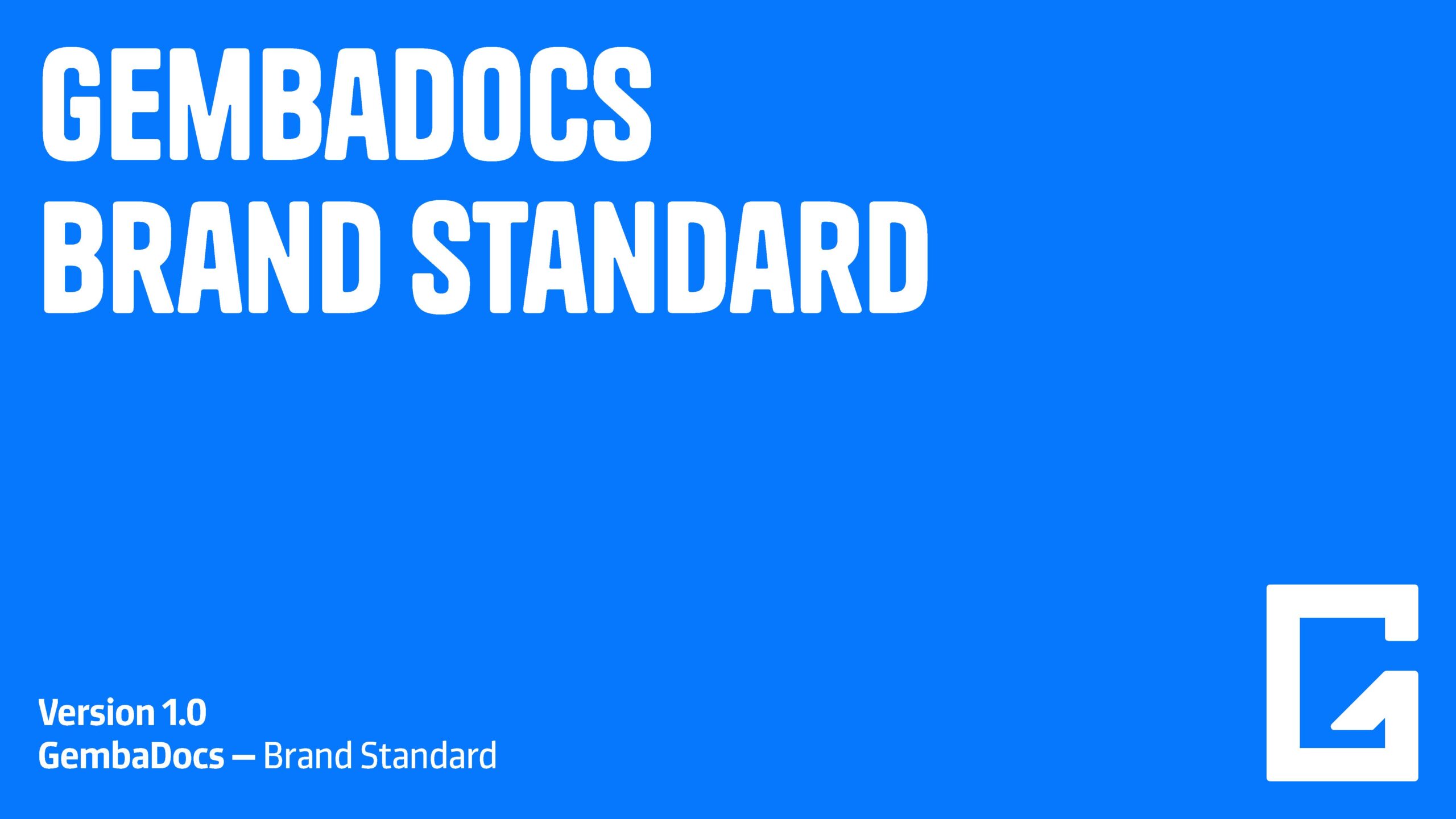 GembaDocs Brand Standards