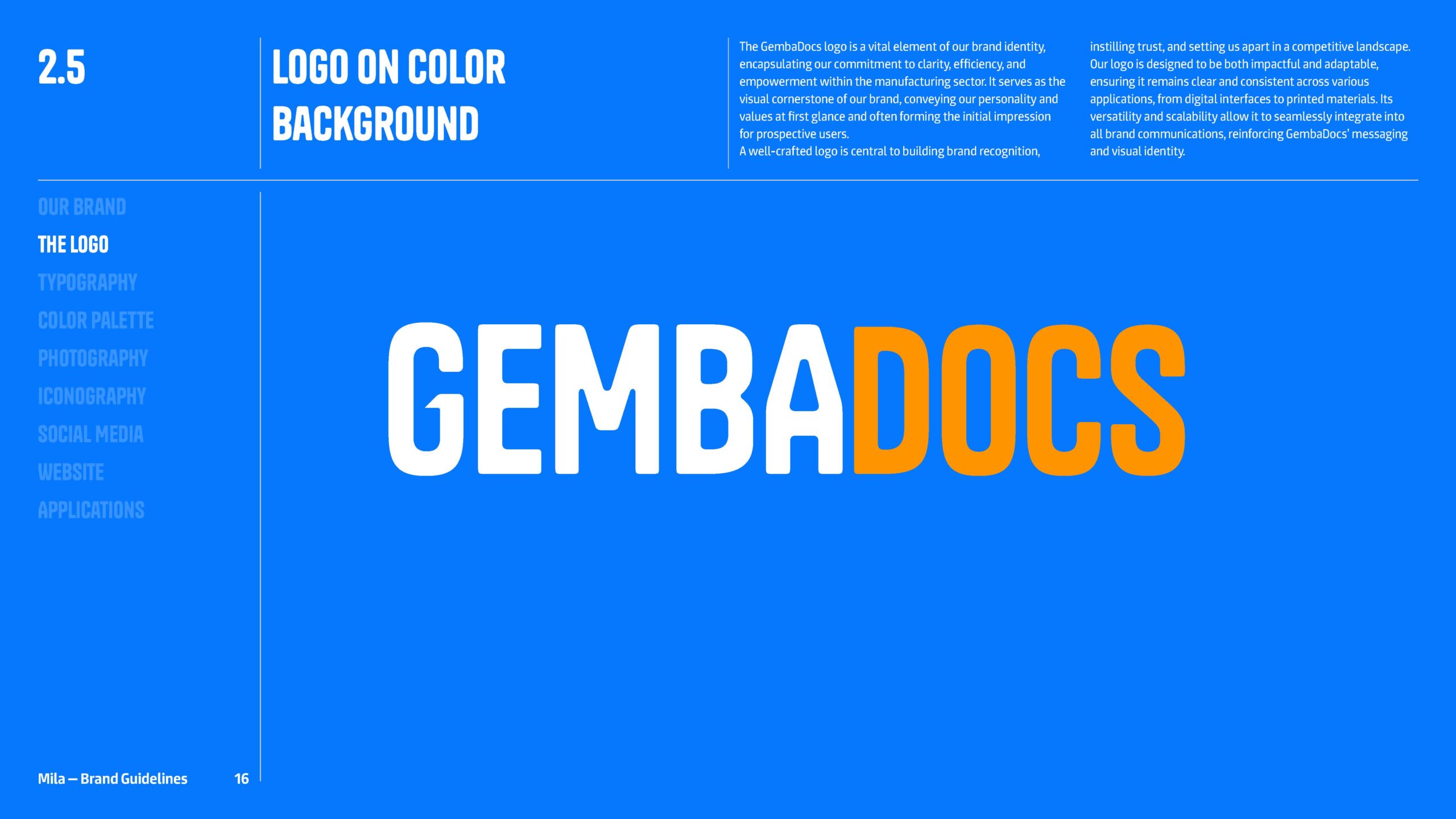 GembaDocs Brand Standards